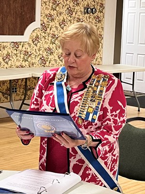 Honorary Partner ceremony for MA VVA Chapter 907 by the MA State Society NSDAR.